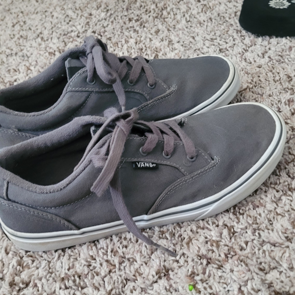 Vans Men's Gray Canvas Sneakers